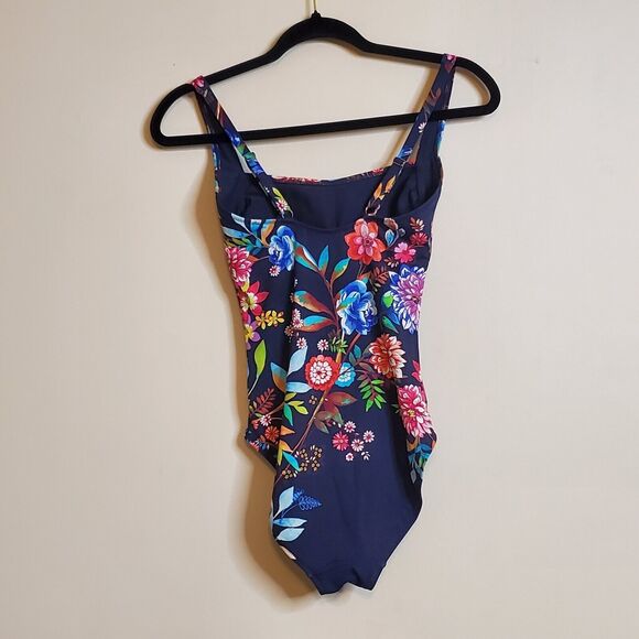 NWOT Johnny Was Womens One Piece Swimsuit Ocean Dreamer Floral Colorful Size XS - Picture 3 of 10